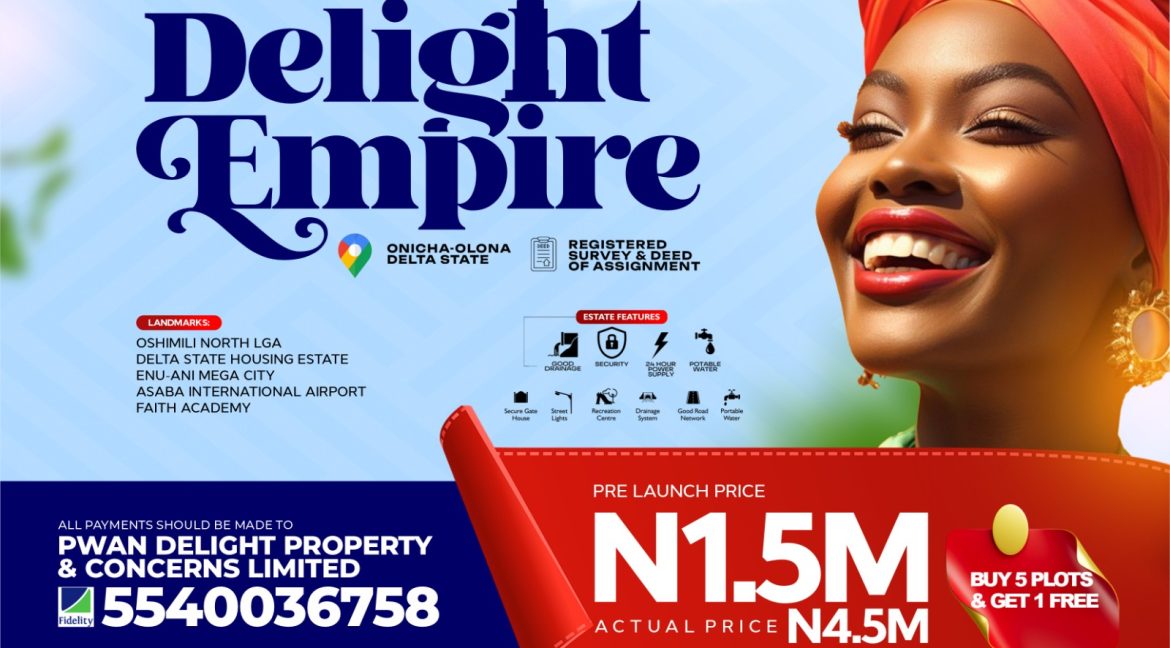 DELIGHT EMPIRE, LAND FOR SALE IN ONICHA OLONA ASABA