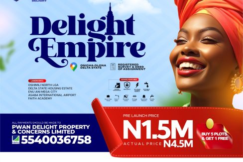 DELIGHT EMPIRE, LAND FOR SALE IN ONICHA OLONA ASABA